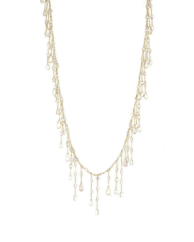 Adjustable Pendant Necklace-Classic Fringe Necklace