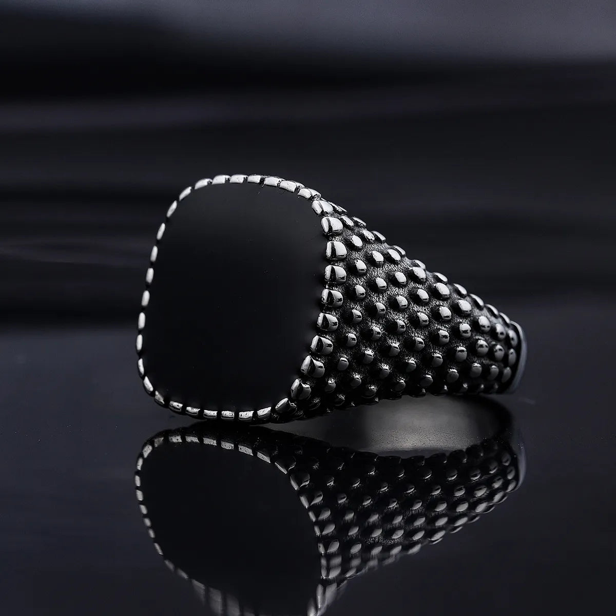 Unique Gemstone Ring-Retro Geometric 304 Stainless Steel Unisex Rings