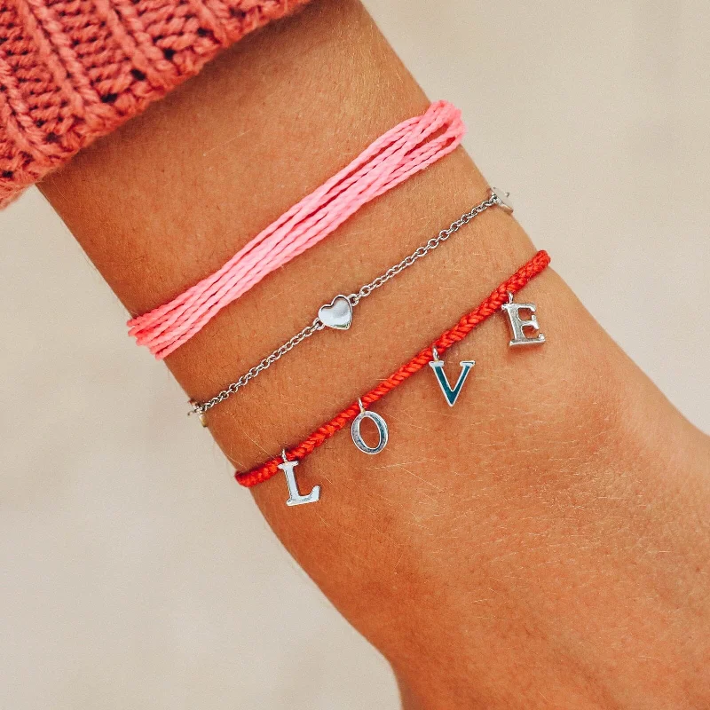 Sterling Silver Rope Bracelet-The Happy Hearts Pack