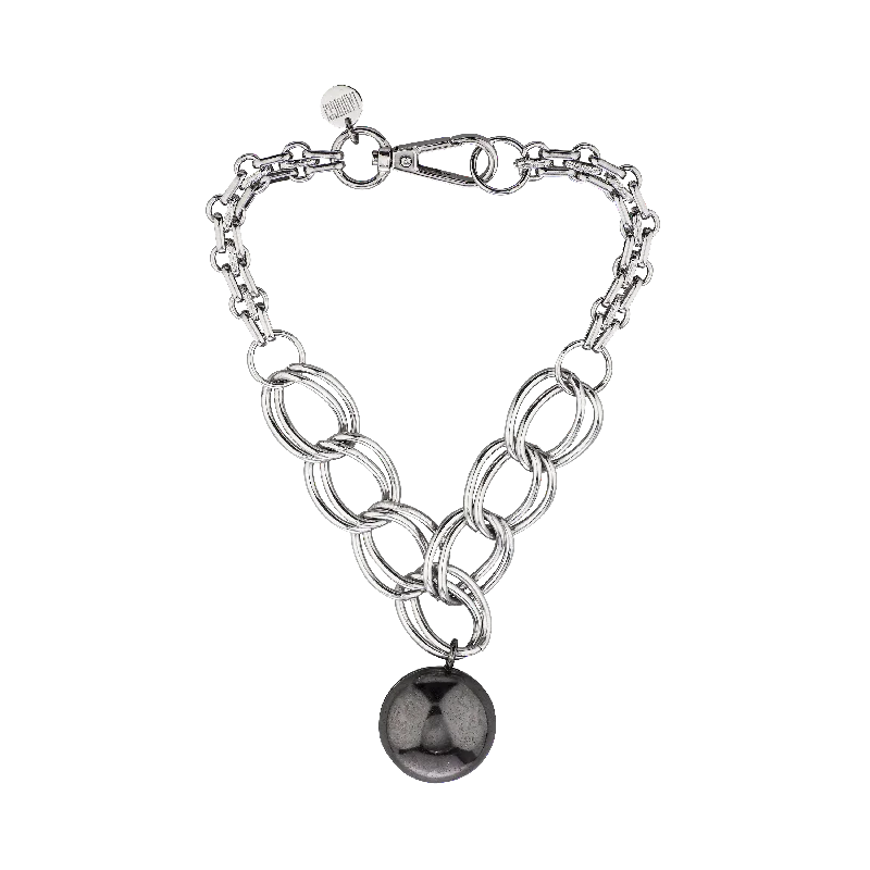 Luxury Diamond Necklace-BLACK GOBLET NECKLACE