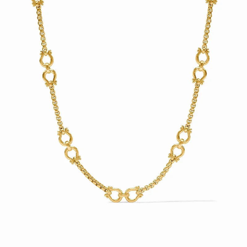 Elegant Gold Necklace-Saratoga Demi Link Necklace