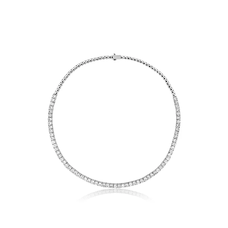 Minimalist Charm Necklace-13.35 TW Diamond Necklace