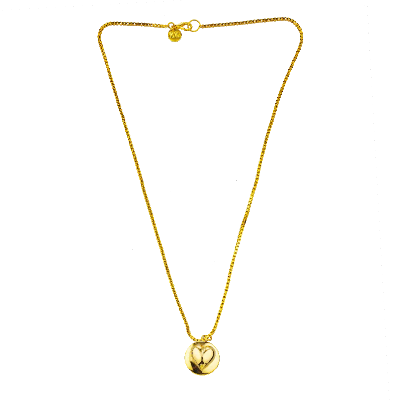 Gold Pendant Necklace-SEDUCTIVE CHARM NECKLACE