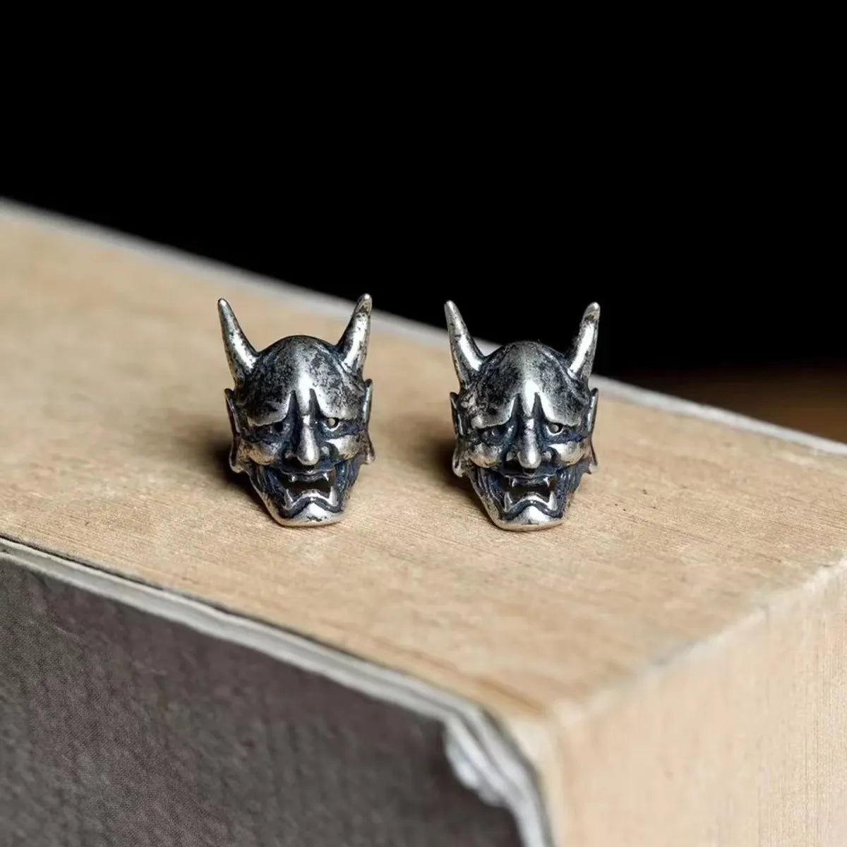 Devil Mask Ear Studs