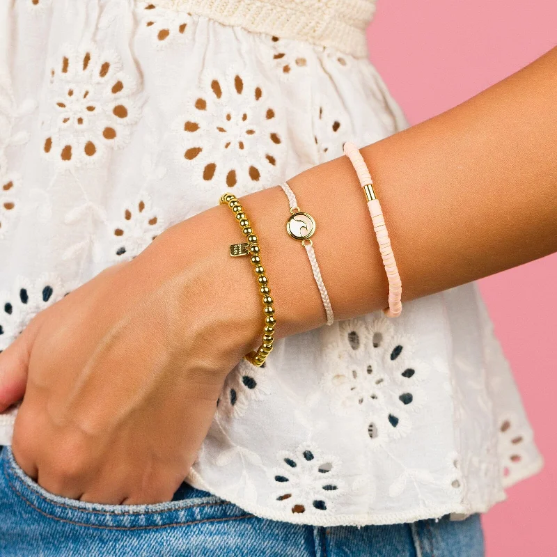 Simple Silver Chain Bracelet-Blushing Sunrise Pack