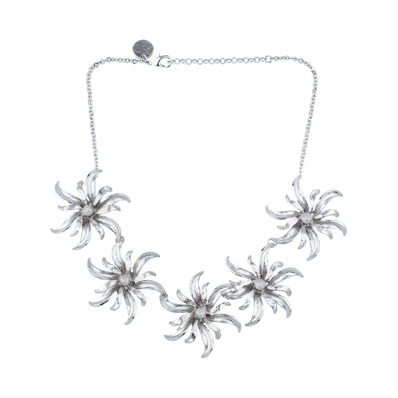 Sparkling Crystal Necklace-COMET FLOWER NECKLACE