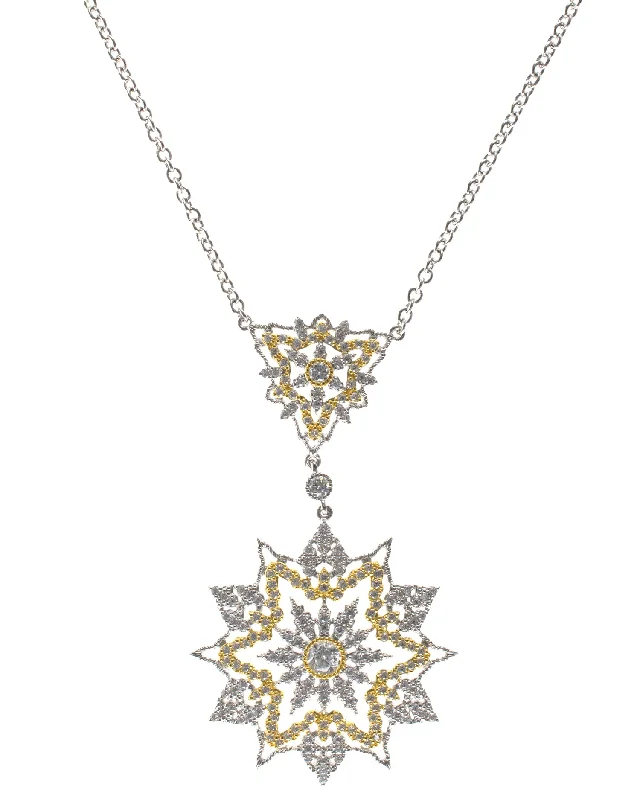 Silver Choker Necklace-Starburst Pendant Necklace