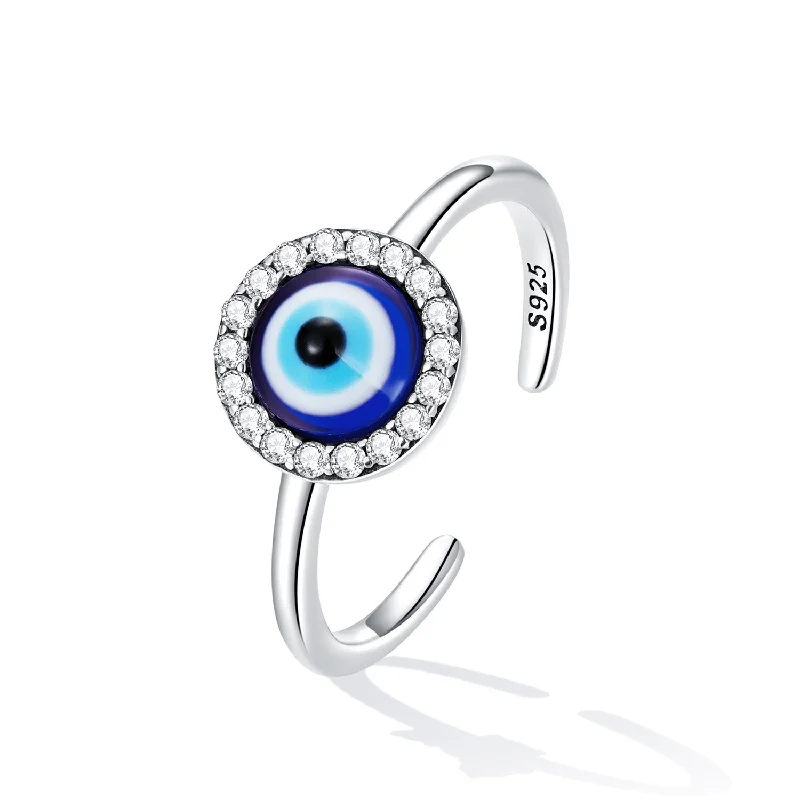 Resin Devil Eye Open Ring