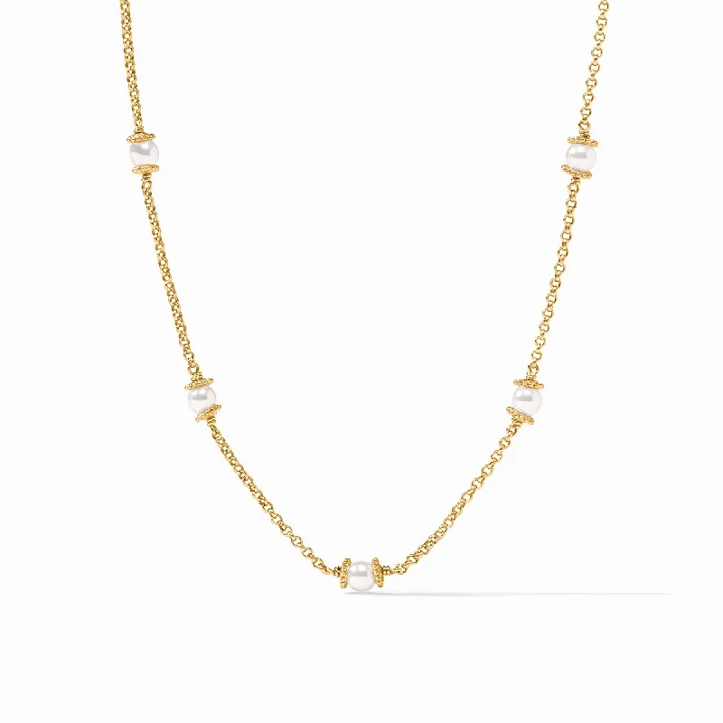 Multi-Layer Necklace for Women-Hydra Delicate Station Necklace