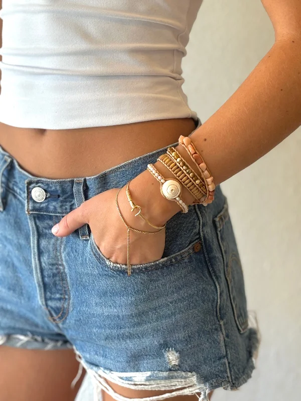 Stackable Rose Gold Bracelet-Gola Bracelet