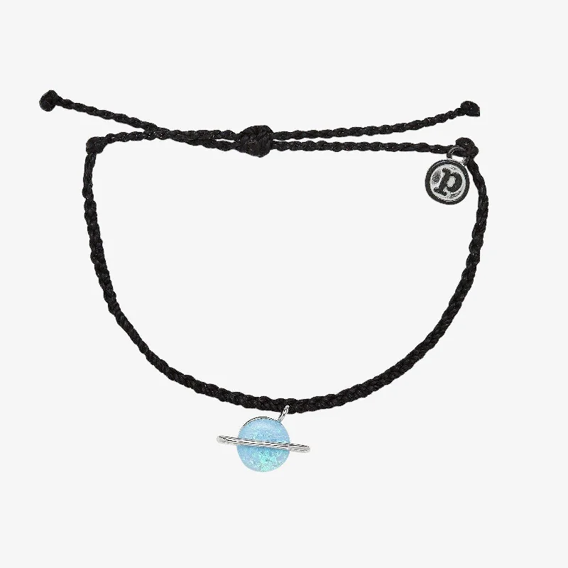 Luxury Gemstone Bracelet-Opal Saturn Charm