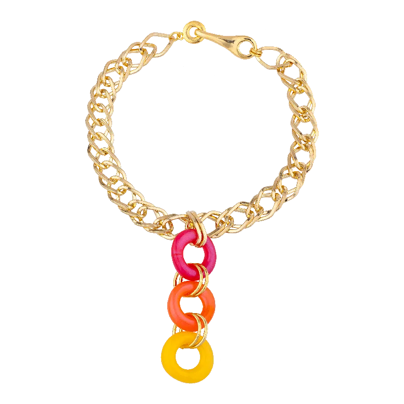 Designer Bar Necklace-PASSION FRUIT PUNCH NECKLACE