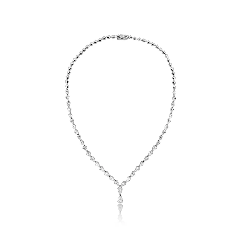 Bridal Gemstone Necklace-8.63 TW Diamond Necklace