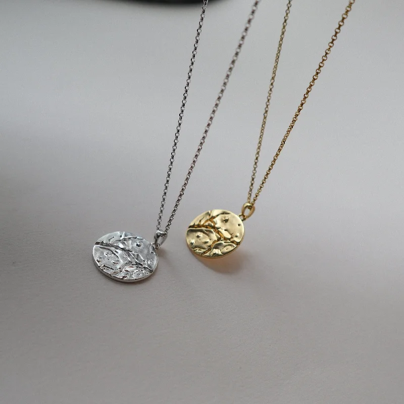 Minimalist Gold Necklace-'Cosmo' Coin Necklace