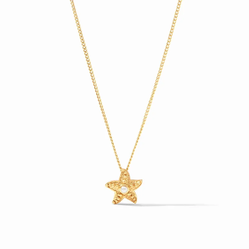 Crystal Pendant for Necklace-Sanibel Starfish Delicate Necklace