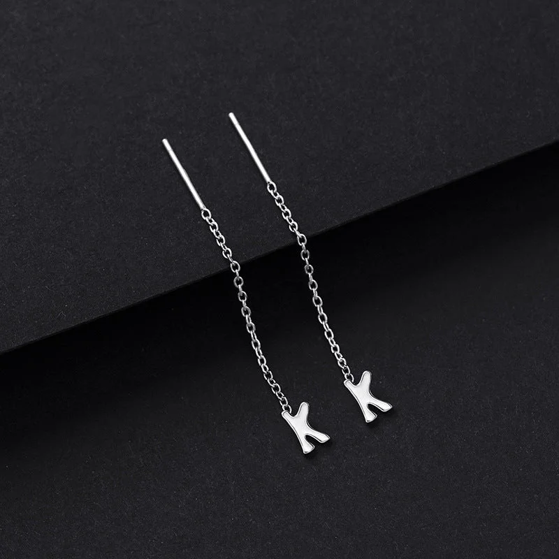 Letter K Single [White and Gold]