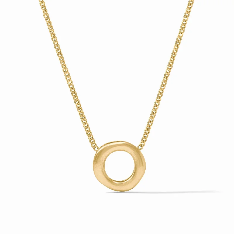 Classic Diamond Necklace-Wave Circle Delicate Necklace